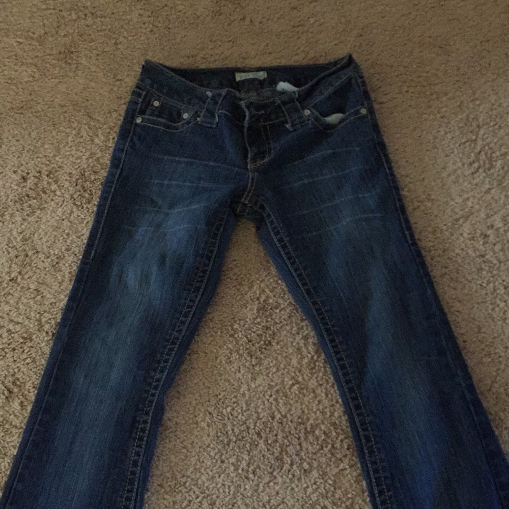 good fitting flare denim jeans